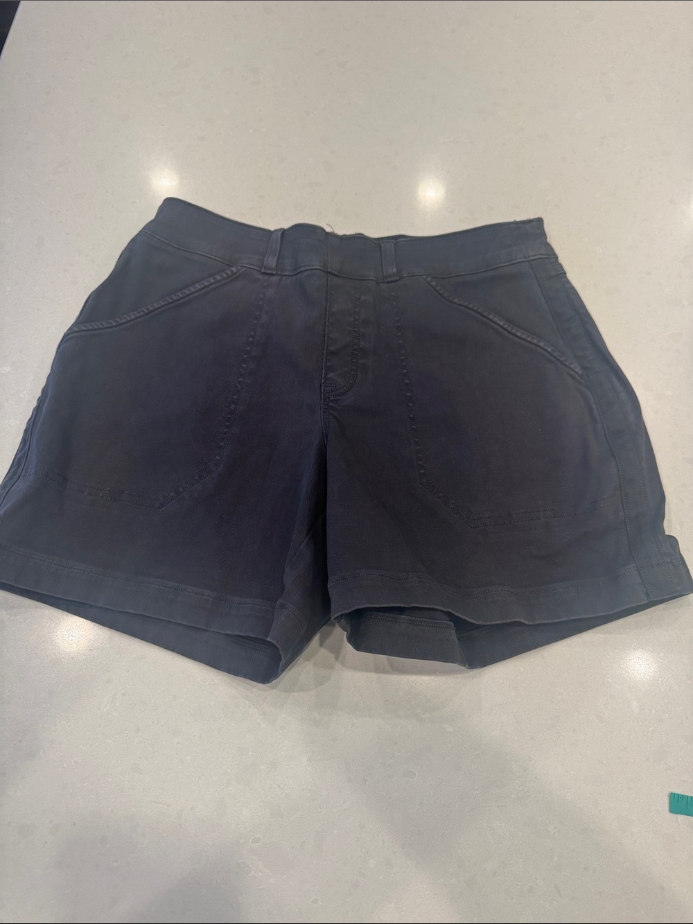 SPANX Black High-Rise Pull-On Athletic Shorts
